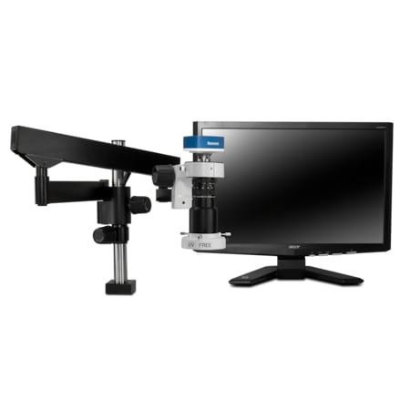 Scienscope Macro Digital Inspection System With Quadrant LED On Articulating Arm MAC-PK3-E1Q
